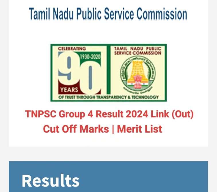 TNPSC Group IV Result 2024 Link